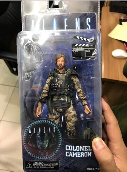 NECA Alien vs Predator Action Figure — 18cm Colonel Cameron Marine Collectible Toy Gift