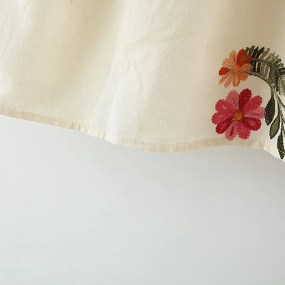 Summer Baby Girl Dress – Cute Embroidered Cotton Skirt with Bubble Sleeves, 0-3 Years