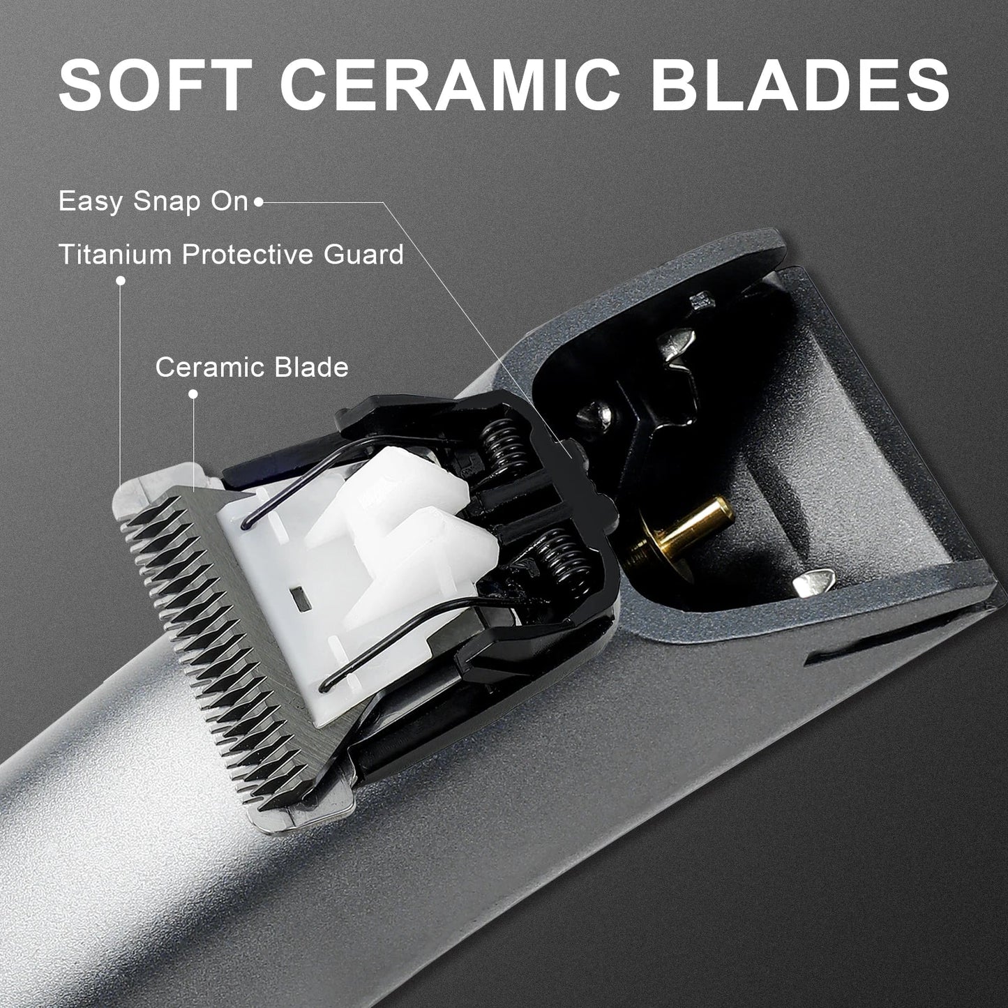 Electric Groin Hair Trimmer for Men – Waterproof Body Groomer with Replaceable Ceramic Blade