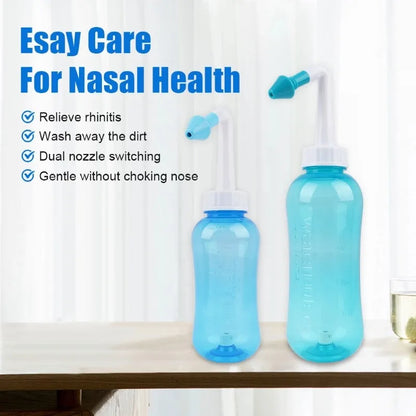 300ml Baby Nasal Wash Irrigator Bottle — Spray Aspirator Syringe for Rhinitis Treatment
