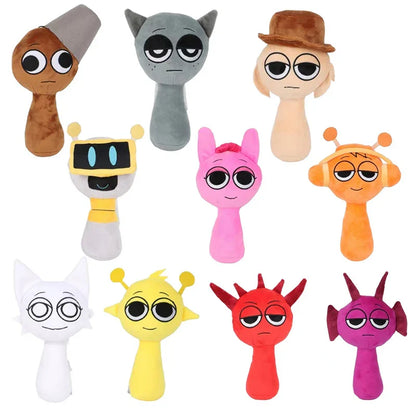 Sprunki Plush Doll Toy — Cartoon Stuffed Pillow for Kids, Birthday & Christmas Gift