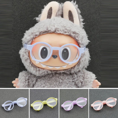 Labubu Doll Glasses – Cute Plastic Accessory for 10/15cm Cotton & Ropa Dolls