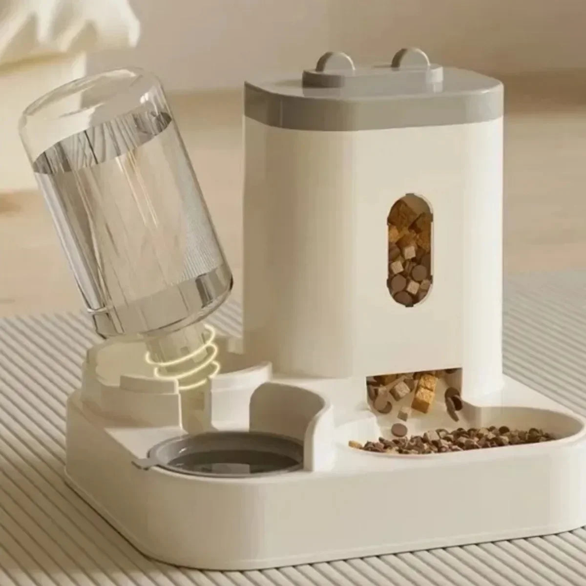 Automatic Pet Feeder with Water Fountain – Large Capacity Dog & Cat Food Bowl