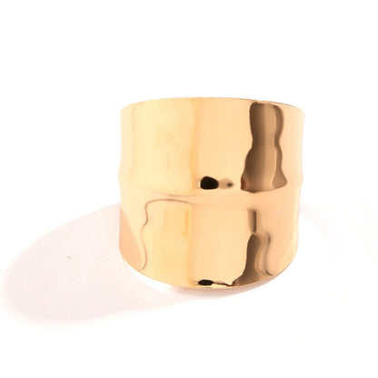 Salircon Gothic Asymmetric Wide Cuff Bracelet – Open Punk Aesthetic, Adjustable Women’s Fashion Statement Jewelry for Parties