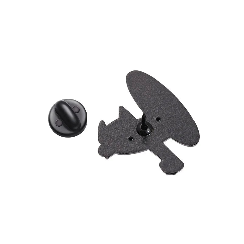 Colorful Cat & Dog Anime Brooch – Cartoon Pin for Clothing, Collars, and Film & TV Accessories