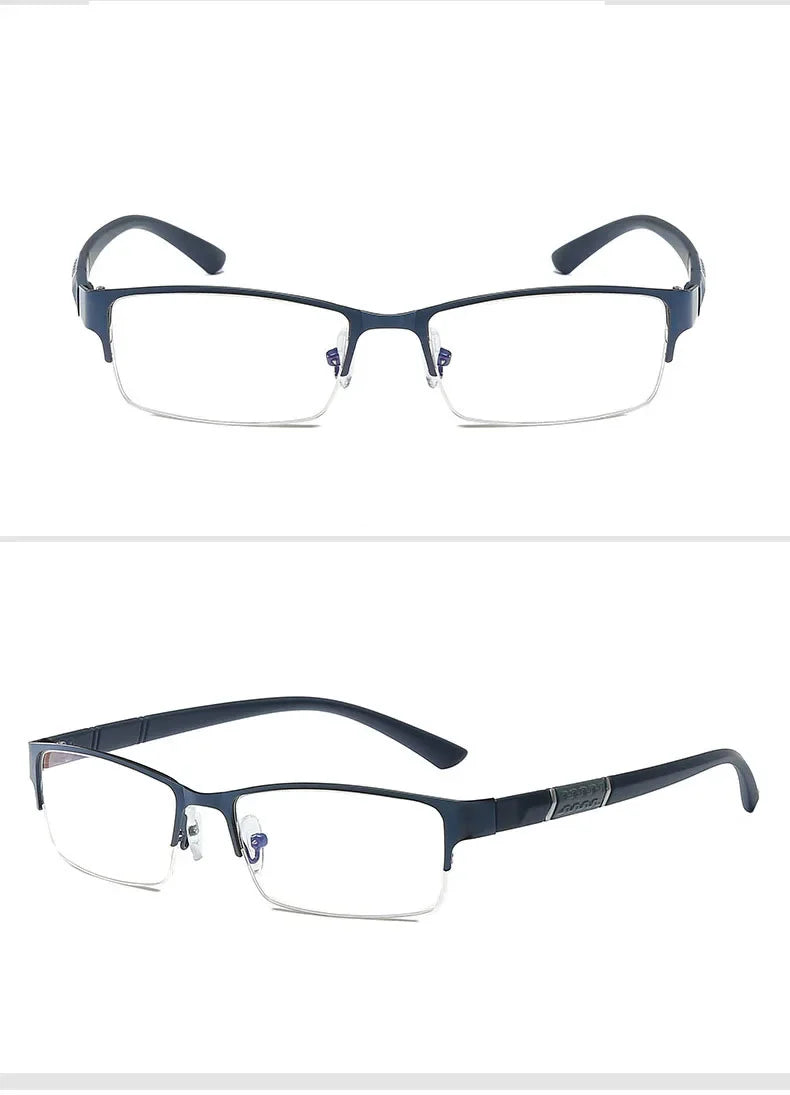 New Half Metal Frame Nearsighted Glasses Unisex Prescription Myopia 0 -0.5 -1 -1.5 -2 -2.5 -3 -4 -5 -6 Unisex óculos de leitura
