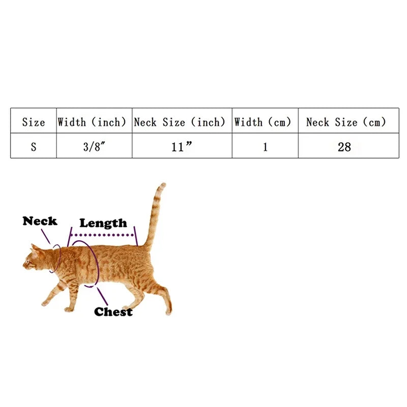 Heart Charm Cat Collar with Bell – Adjustable Safety Elastic Velvet Collar for Small Cats & Dogs, 8 Colors