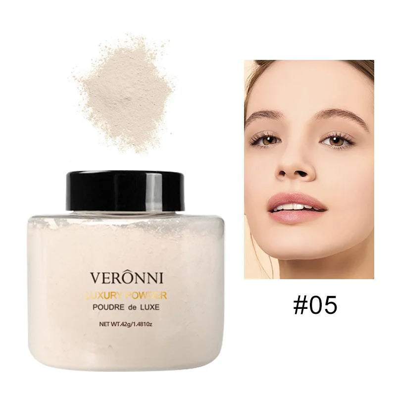 Banana-Shaped Loose Powder – Pore-Reducing, Long-Lasting Matte Finish Natural Face Makeup Powder