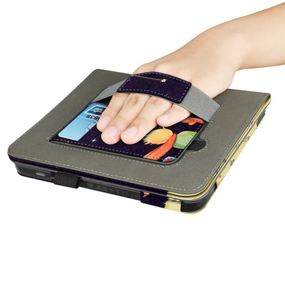 KOBO Libra 7" Leather Case – Hand Strap, Stand & Card Slot Cover for Libra Colour, Libra 2, Libra H2O (N428/N418/N873)