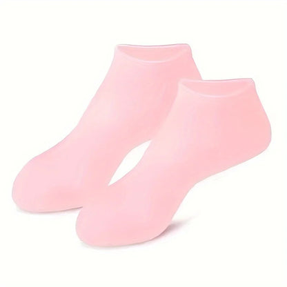 2 Pack Silicone Moisturizing Foot Socks – Gel Socks for Cracked Feet, Foot Spa Treatment & Deep Hydration