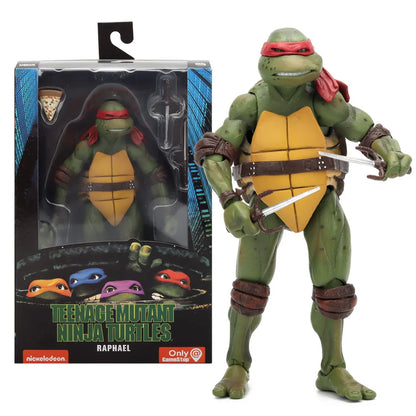 NECA TMNT Action Figure – Movable Teenage Mutant Ninja Turtles Film Edition Model Toy for Kids & Collectors