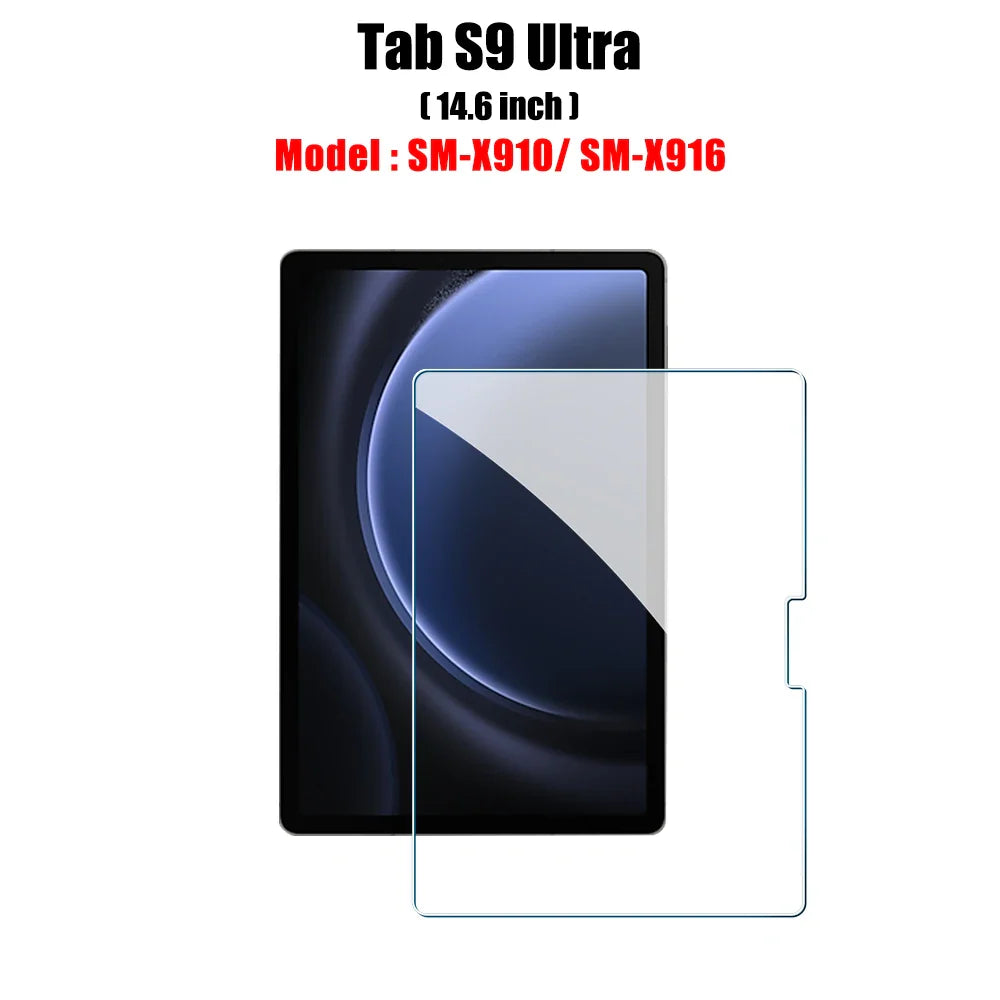 Tempered Glass Screen Protector for Samsung Galaxy Tab – Fits S6 Lite, S7 FE, S8/S8+, S9/S9 FE, S9+, S10, S11, A8, A9 Plus, 12.4" Tablets
