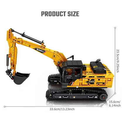 SEMBO 1022pcs Excavator Building Blocks – MOC City Construction Engineering Vehicle Educational Toy for Boys