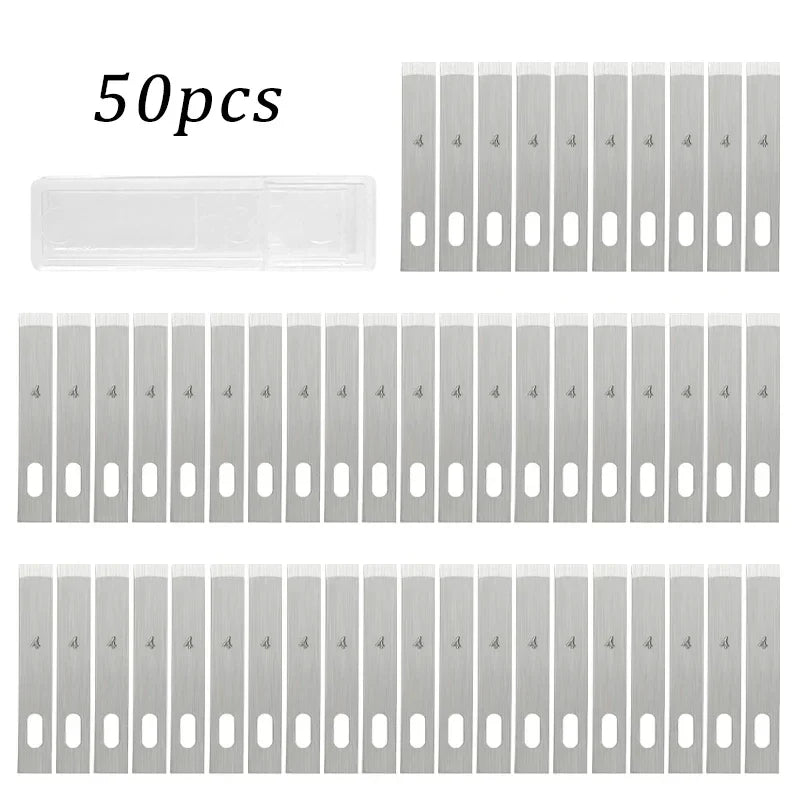 100/20pcs #4 Metal Scalpel Blades – DIY Engraving, Wood Carving & Sculpture Knife Replacement Cutting Tools