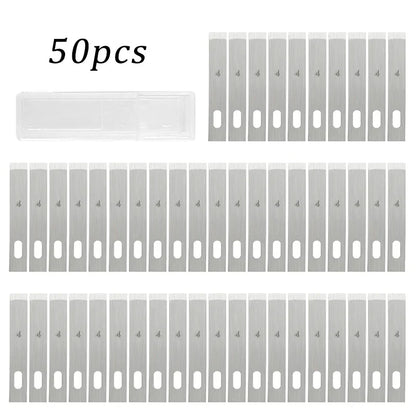 100/20pcs #4 Metal Scalpel Blades – DIY Engraving, Wood Carving & Sculpture Knife Replacement Cutting Tools