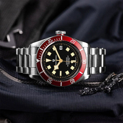 PAGANI DESIGN 2025 BB58 Men's Watch – Retro Automatic NH35A Mechanical, Luxury 100M Waterproof Wristwatch