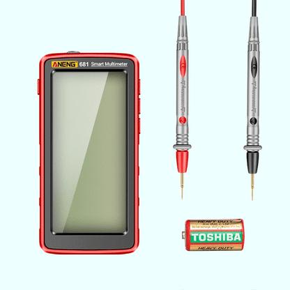 ANENG 681 Rechargeable Digital Multimeter — Professional Non-Contact AC/DC Voltage & Current Tester with LCD Screen