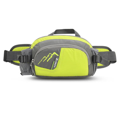 Running Belt Fanny Pack with Bottle Holder – Nylon Waist Sling Phone Pouch for Jogging, Hiking & Hydration