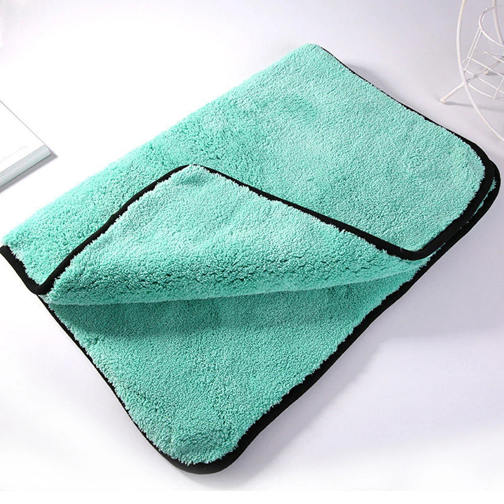 Portable 1200GSM Super Soft Microfiber Car Drying Towel – Ultra Absorbent Premium Wash Cloth