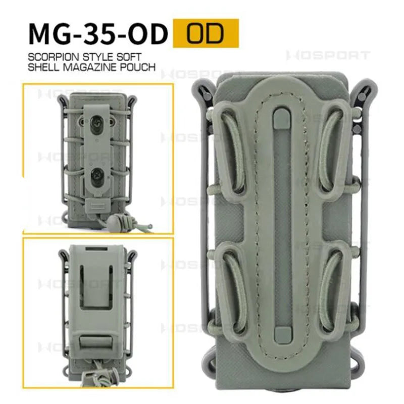 Tactical 9mm Single Magazine Pouch — MOLLE Quick‑Release Holder for Glock, Beretta & P226 Hunting Gear