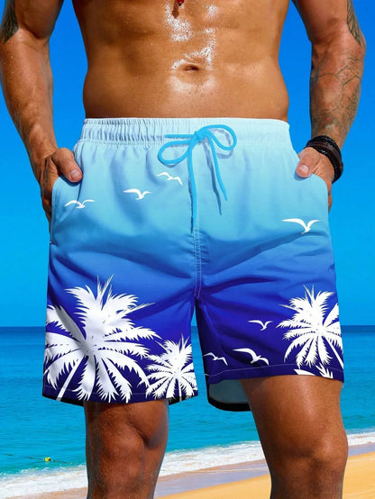 3D Anime Board Shorts - Quick-Dry Unisex Beach & Swimming Shorts for Men and Women