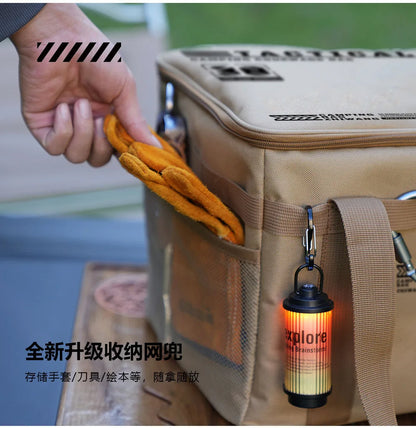 30-42L Waterproof Tactical Camping Storage Bag – Insulated Folding Organizer for Outdoor Gear, Picnic, and Field Equipment