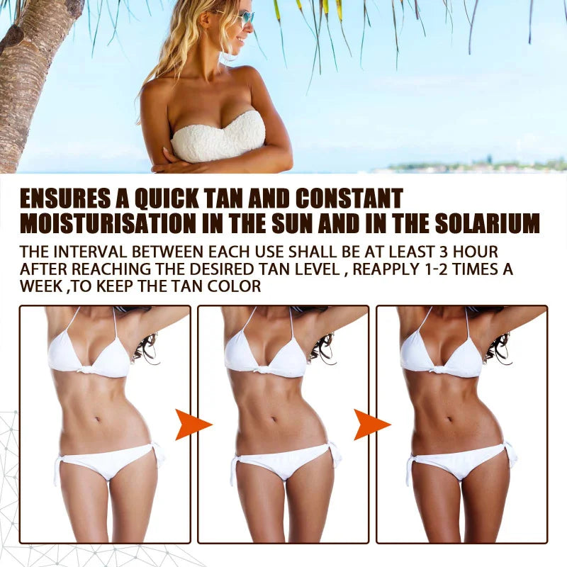 Self Spray Tan Mousse with Natural Tanning Oil — Gradual Face & Body Bronzer, Quick-Dry Moisturizer 30ml