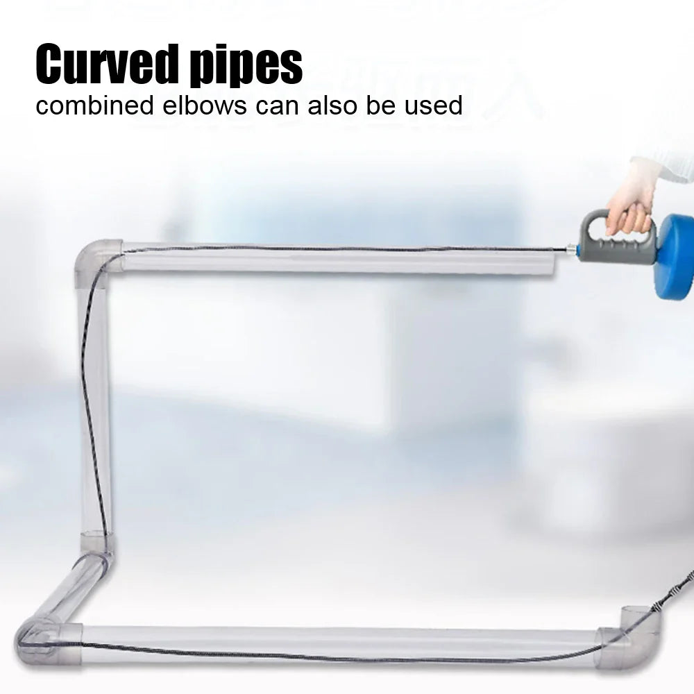 Toilet Sink Drain Unblocker – Handheld Extendable Sewer Pipe Plunger for Bathroom & Kitchen Cleaning (5/7/10m)
