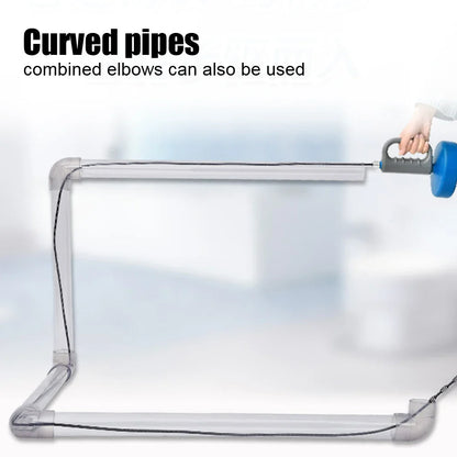 Toilet Sink Drain Unblocker – Handheld Extendable Sewer Pipe Plunger for Bathroom & Kitchen Cleaning (5/7/10m)