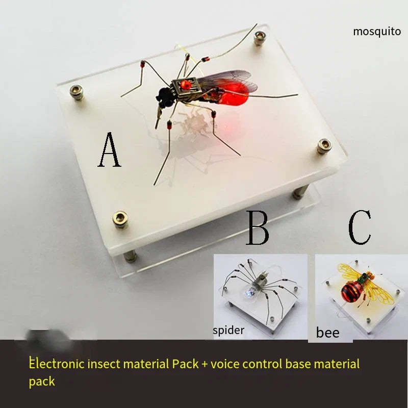 DIY Robotic Insect Kit - STEAM Science Electronic Animal Building Toy