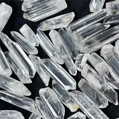 Natural Polished Clear Quartz Crystal Wand – Raw White Healing Stone Point for Meditation, Spiritual Energy & Crystal Healing Decor
