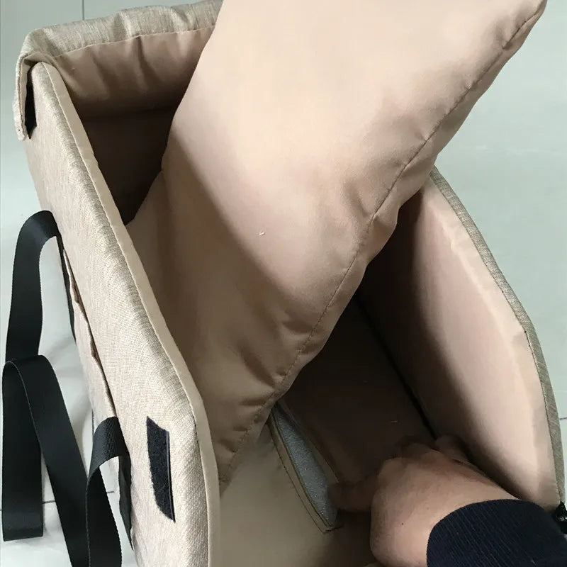 Portable Dog Car Seat Bed | Central Car Carrier for Small Dogs & Cats | Safety Travel Bag for Pet Accessories