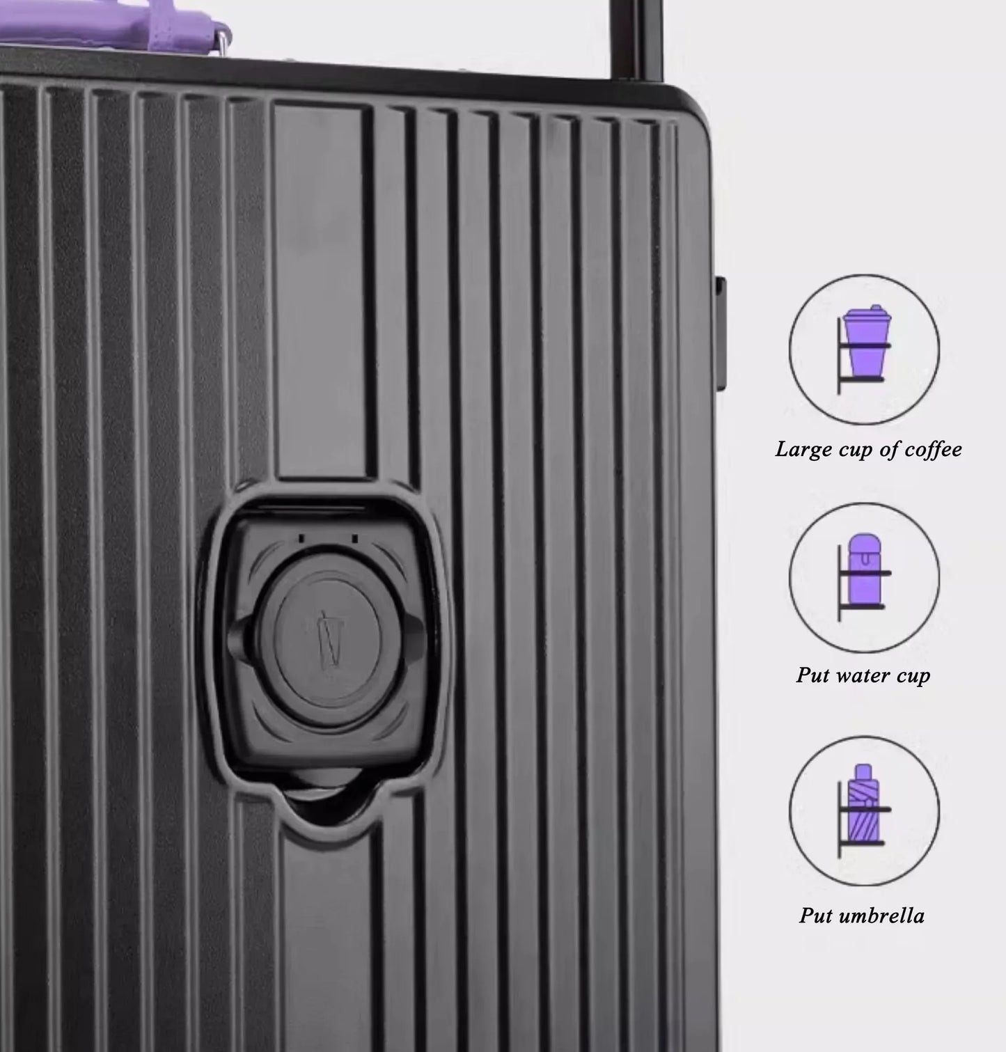 Aluminum Frame Rolling Luggage — Wide Handlebar Trolley Suitcase with Colorful Silent Spinner Wheels, TSA Lock & Large Capacity