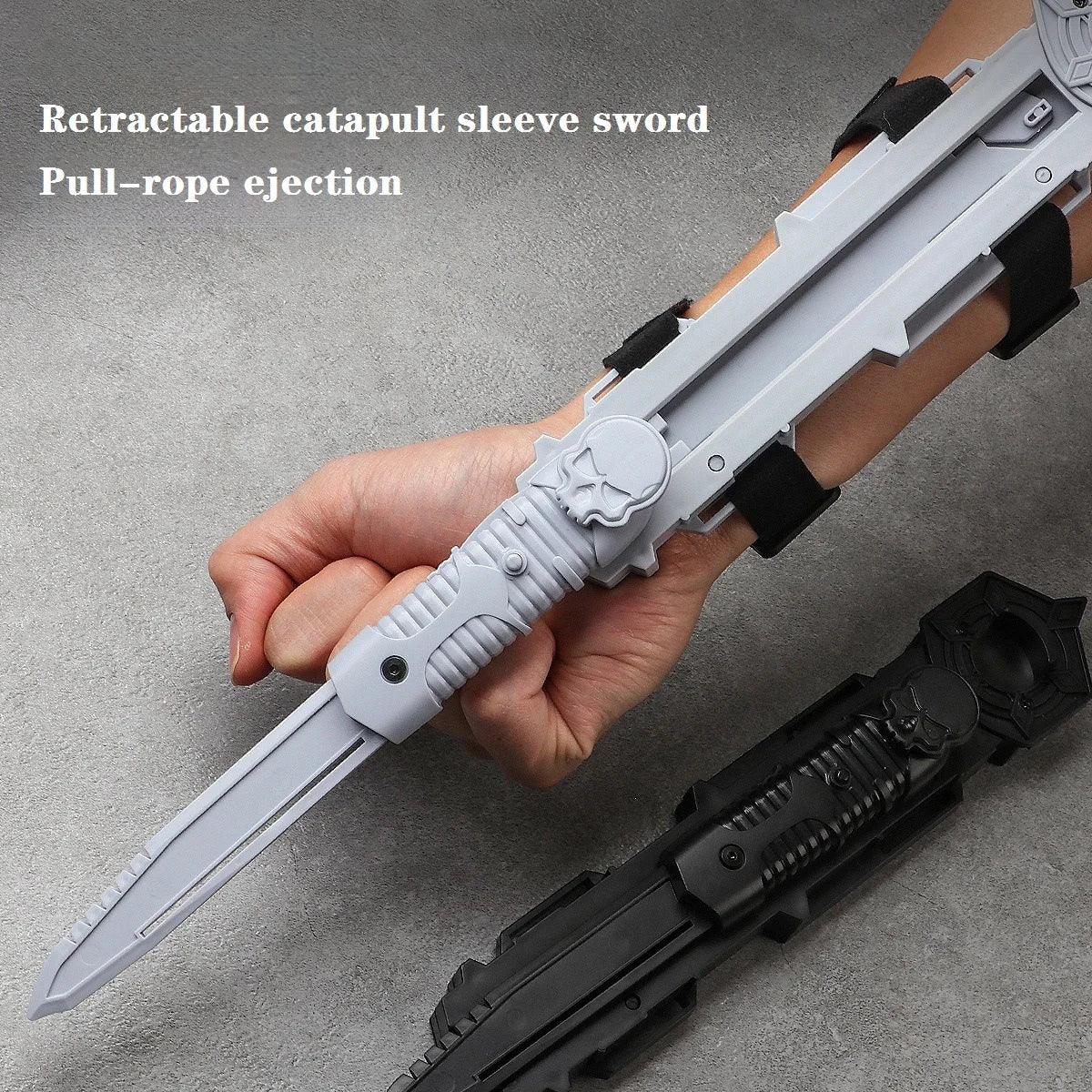 Assassin Sleeve Sword Toy - Retractable Rotating Blade Cosplay Prop for Kids, Interactive Game Play & Birthday Party Gift