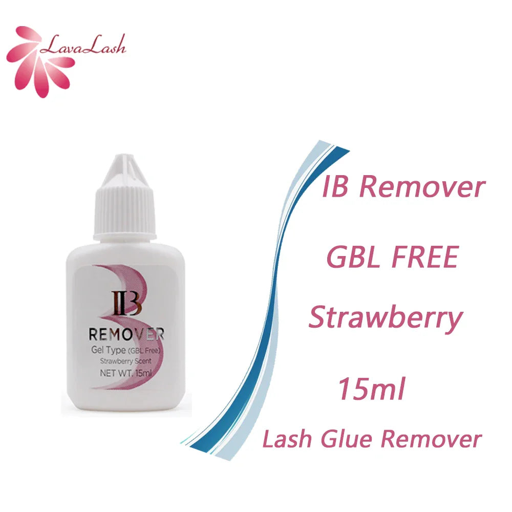 IB Glue Set for Eyelash Extensions — Lash Primer and Remover with Fast-Drying, Long-Lasting Adhesive for False Lashes