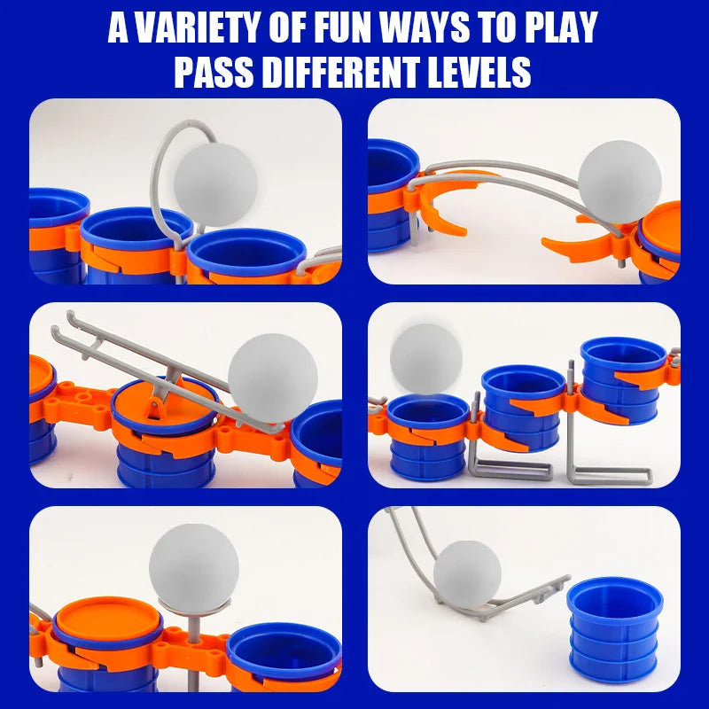 Children’s Cup Jump Ball Board Game — Lung Vitality & Sensory Exercise Toy for Parent-Child Fun, Boys & Girls