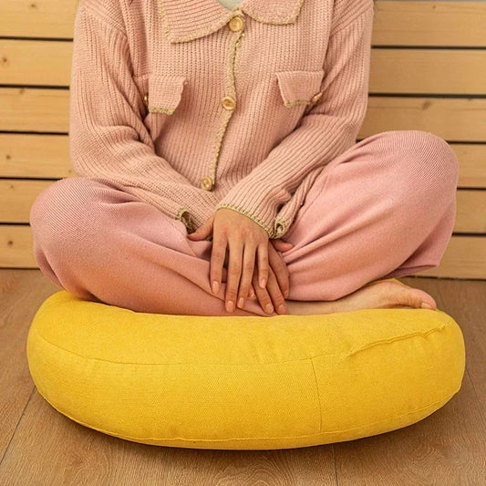 Yoga Memory Foam Seat Pillow – Solid Color, Detachable & Washable Cushion for Meditation & Sofa