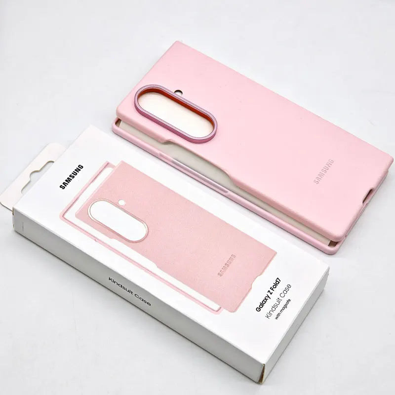 Samsung Galaxy Z Fold 7 Case – High-Quality Eco Leather Magnetic Cover with Anti-Fall Shockproof Back Protection