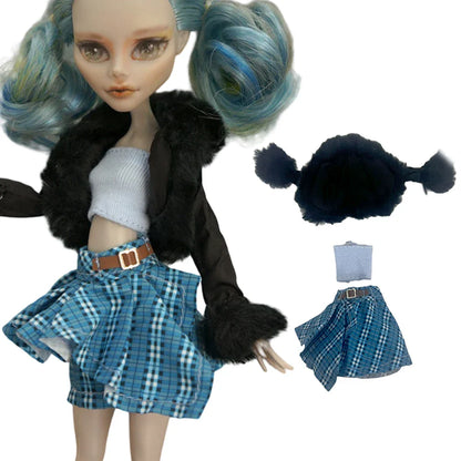 11-Inch Doll Clothes for 1/6 Dolls – Casual Dress & Fashion Outfits for 27 CM Girls' Dolls, DIY Toy Clothing