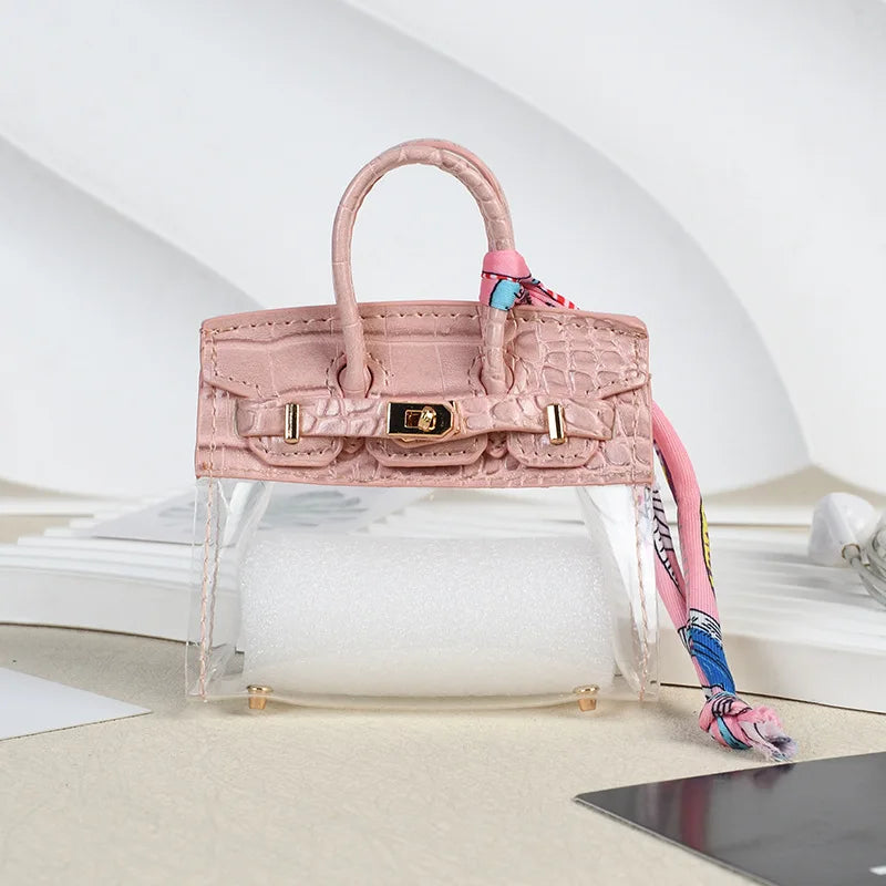 Mini Bag Keychain Pendant — Small Earphone Case & Accessory for H Family, Decorative Gift