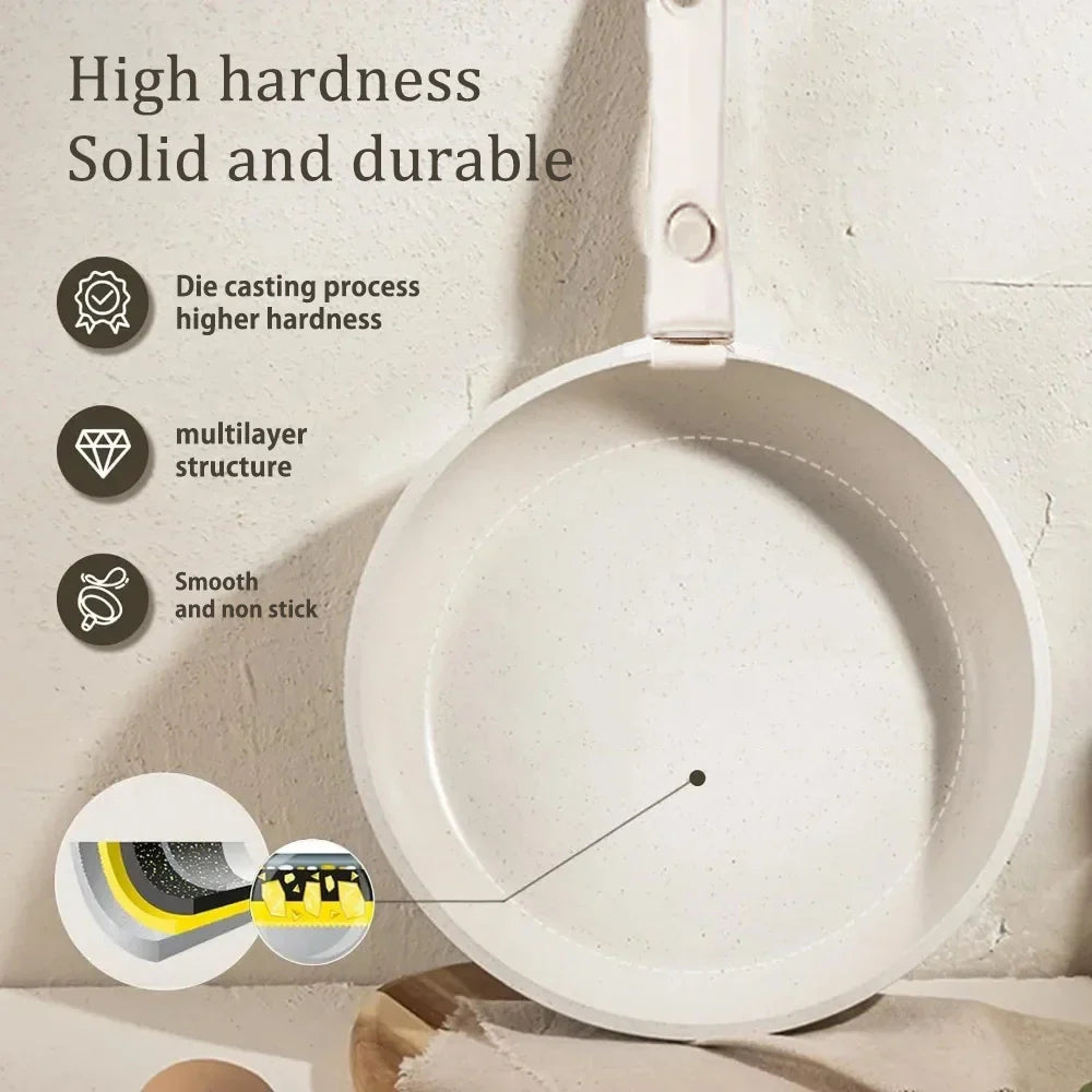 DONNOR Safe Nonstick Kitchen Cookware Set - Oven Safe Pots and Pans with Removable Handles