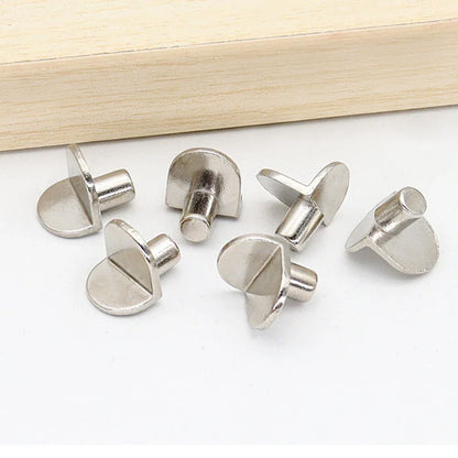 20pcs L-Shaped Shelf Support Studs: 5mm Pins for Cabinet, Wooden & Glass Board Bracket Holder
