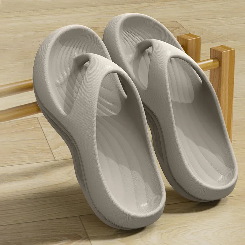 Women’s EVA Thick Heel Sandals – Anti-Slip Odor-Resistant Summer Flip Flops & Outdoor Comfortable Slippers