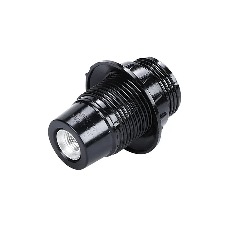 E27 Self-Locking Bakelite Lamp Holder - LED Light Bulb Socket with E14 Cap for Floor & Table Lamps