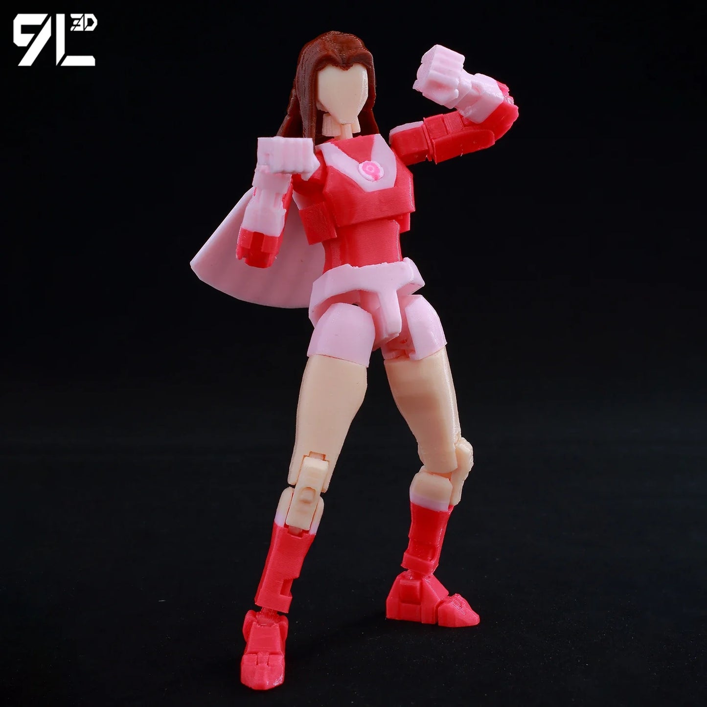 9L3D Lucky 13 Invincible Boy Eve Action Figure — 3D Printed Anime Model, Multi-Jointed Poseable Collectible Toy Gift for Fans