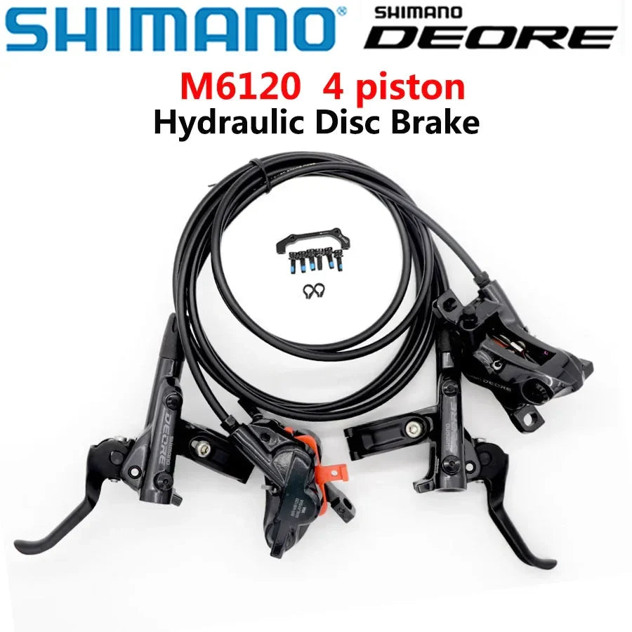 SHIMANO DEORE M6100/ M6120 Hydraulic Disc Brake – 2 & 4 Piston MTB Mountain Bike BR/BL-M6100 System