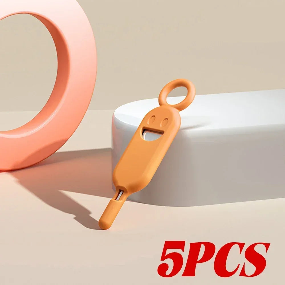 2-in-1 SIM Card Removal Tool – Pin with Protector Holder & Anti-Lost Storage Case for Phone SIM Ejector