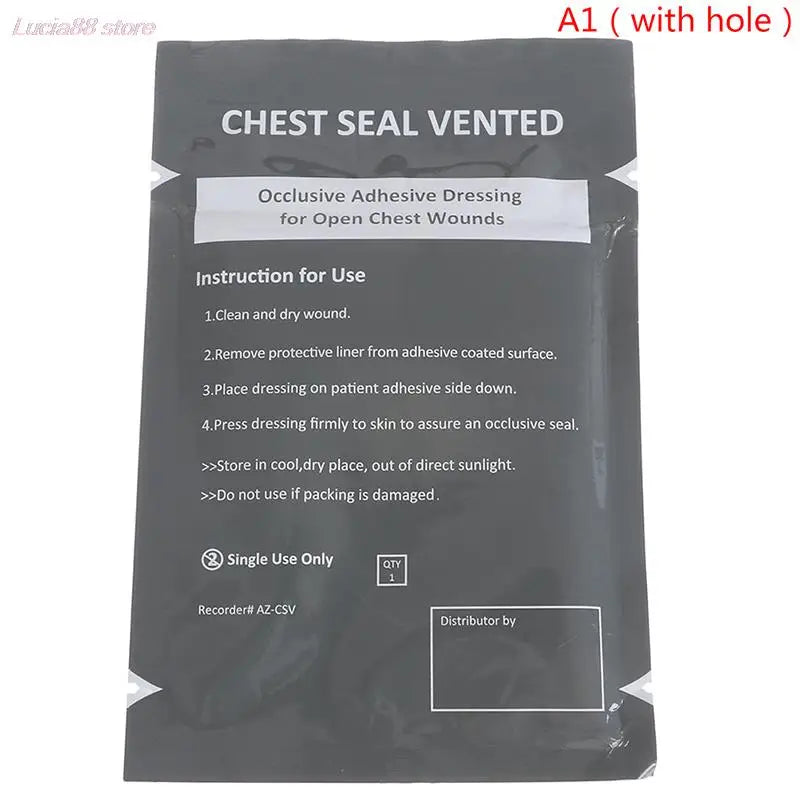 North American Rescue Hyfin Vented Chest Seal — Medical Emergency First Aid Outdoor Trauma Seal, Free Shipping