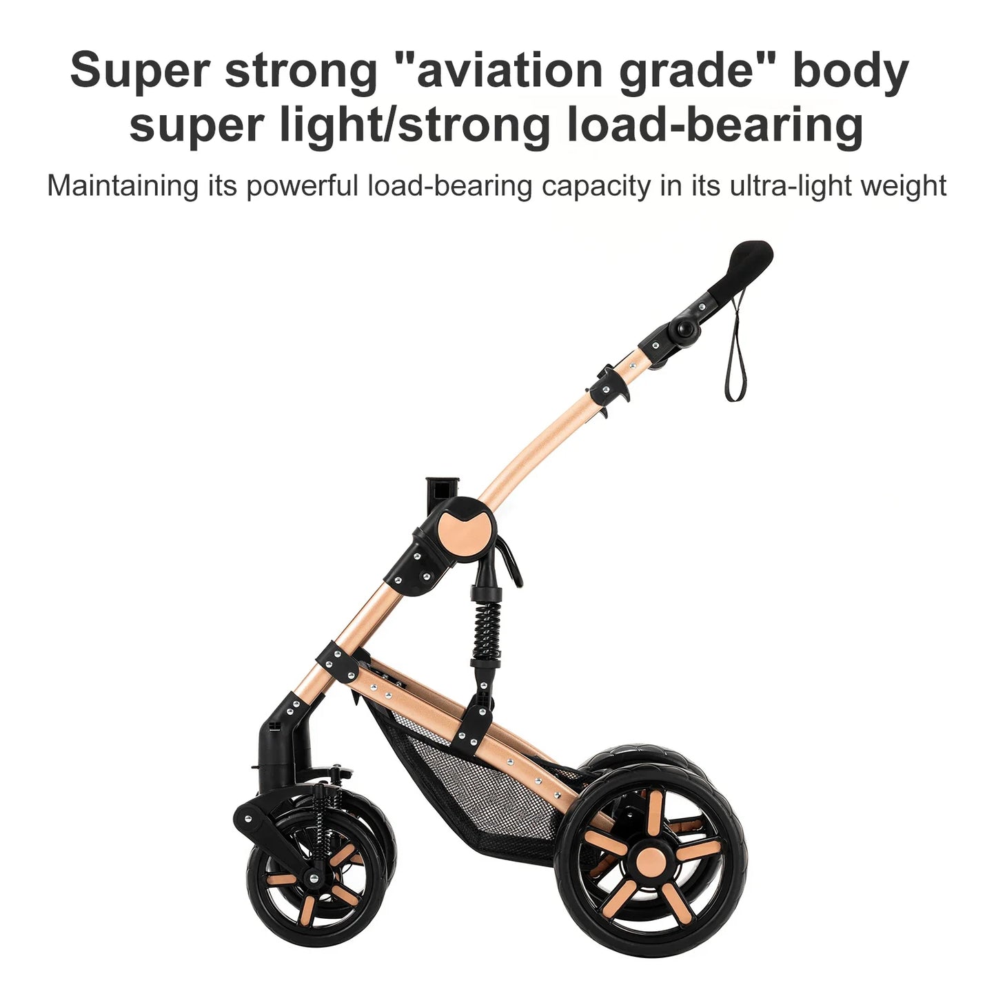 High-Quality 3-in-1 Newborn Baby Stroller — Lightweight Folding Cart with Comfort Seat & ISOFIX Safety