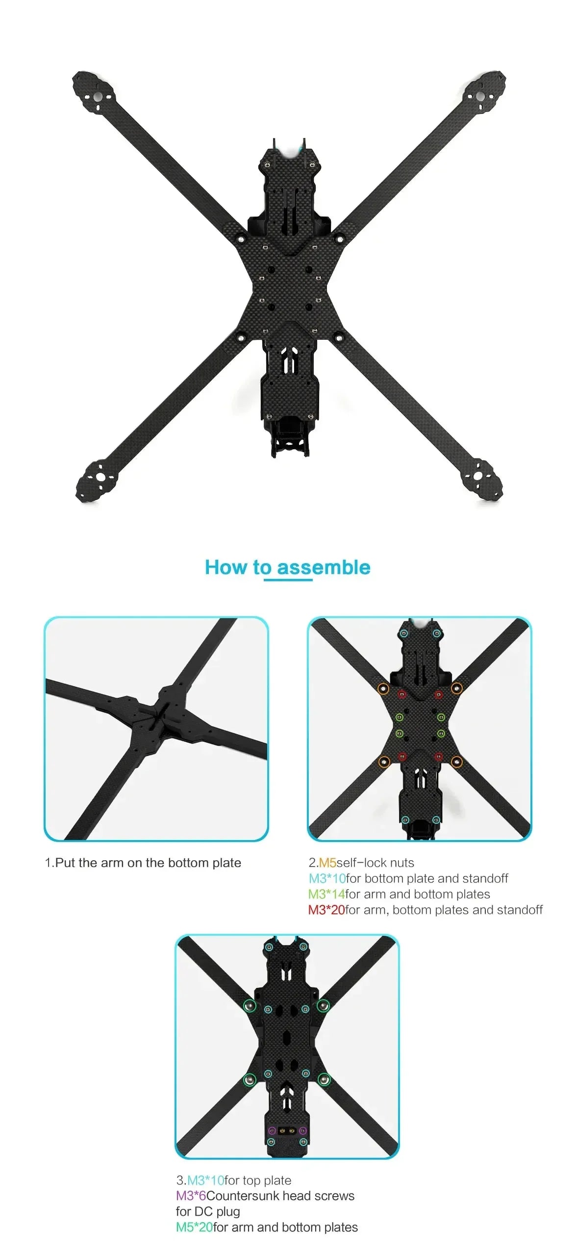 Axisflying Manta 10 X Lite 10-Inch FPV Drone — BNF Long Range Heavy Payload Cinematic Drone with 5.8G Analog VTX, 402mm Wheelbase
